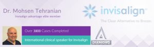 Dr. Mohsen Tehranian completed 3800 cases and international clinical speaker for Invisalign